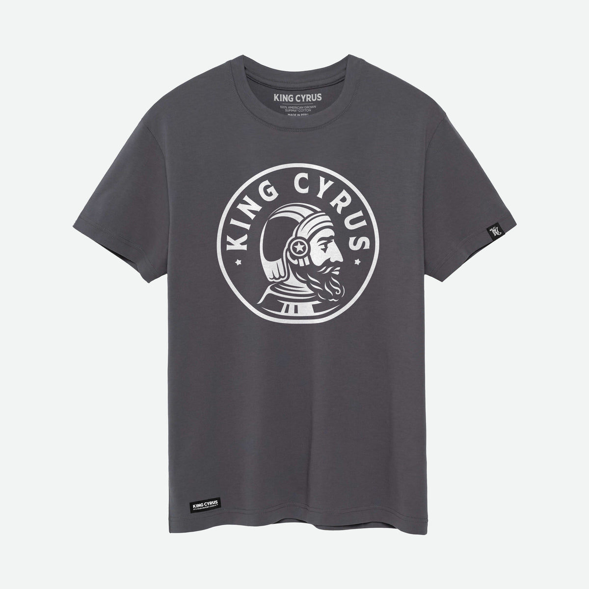 KING CYRUS BRAND LOGO PERSIAN T-SHIRT