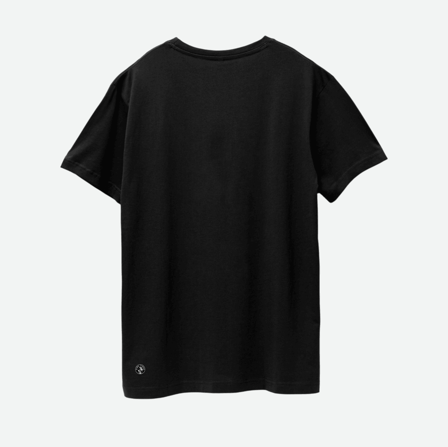 Back view of black SUPIMA® cotton King Cyrus t-shirt
