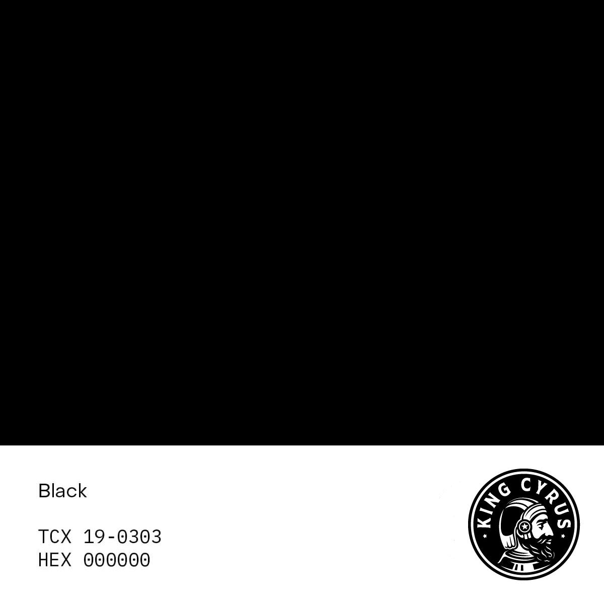 Color swatch showing shade code of black King Cyrus SUPIMA® cotton t-shirt