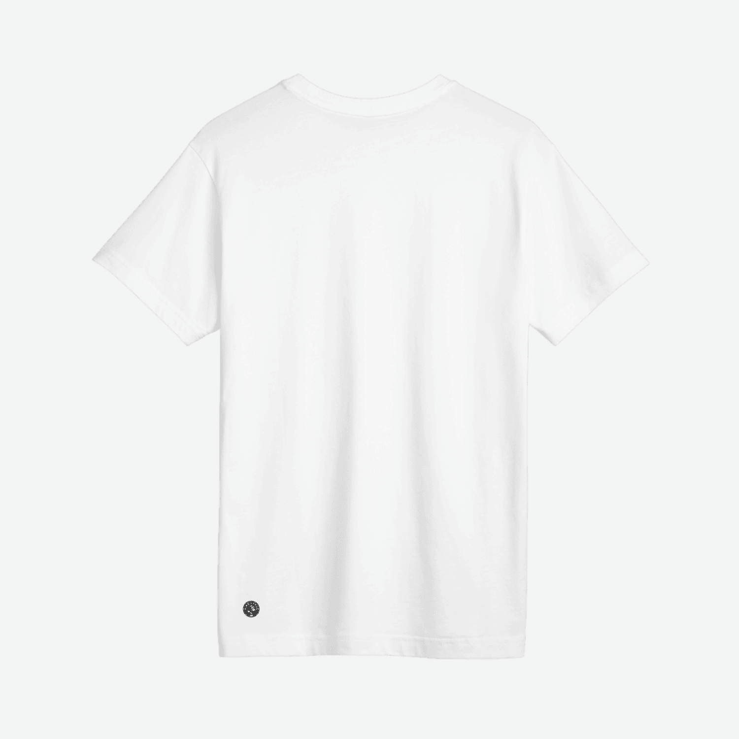Back view of white SUPIMA® cotton King Cyrus t-shirt